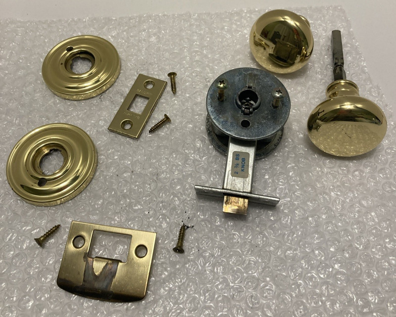 Baldwin Solid Brass Interior Passage Door Knob Set Polished Classic Timeless!!