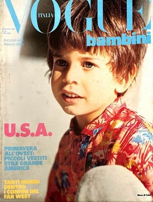 VOGUE Italia BAMBINI Kids Children Enfant Fashion RARE Magazine January 1984 #50
