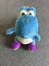 Super Mario Bros Blue Yoshi Plush Doll Good Stuff Washable Stuffed Toy