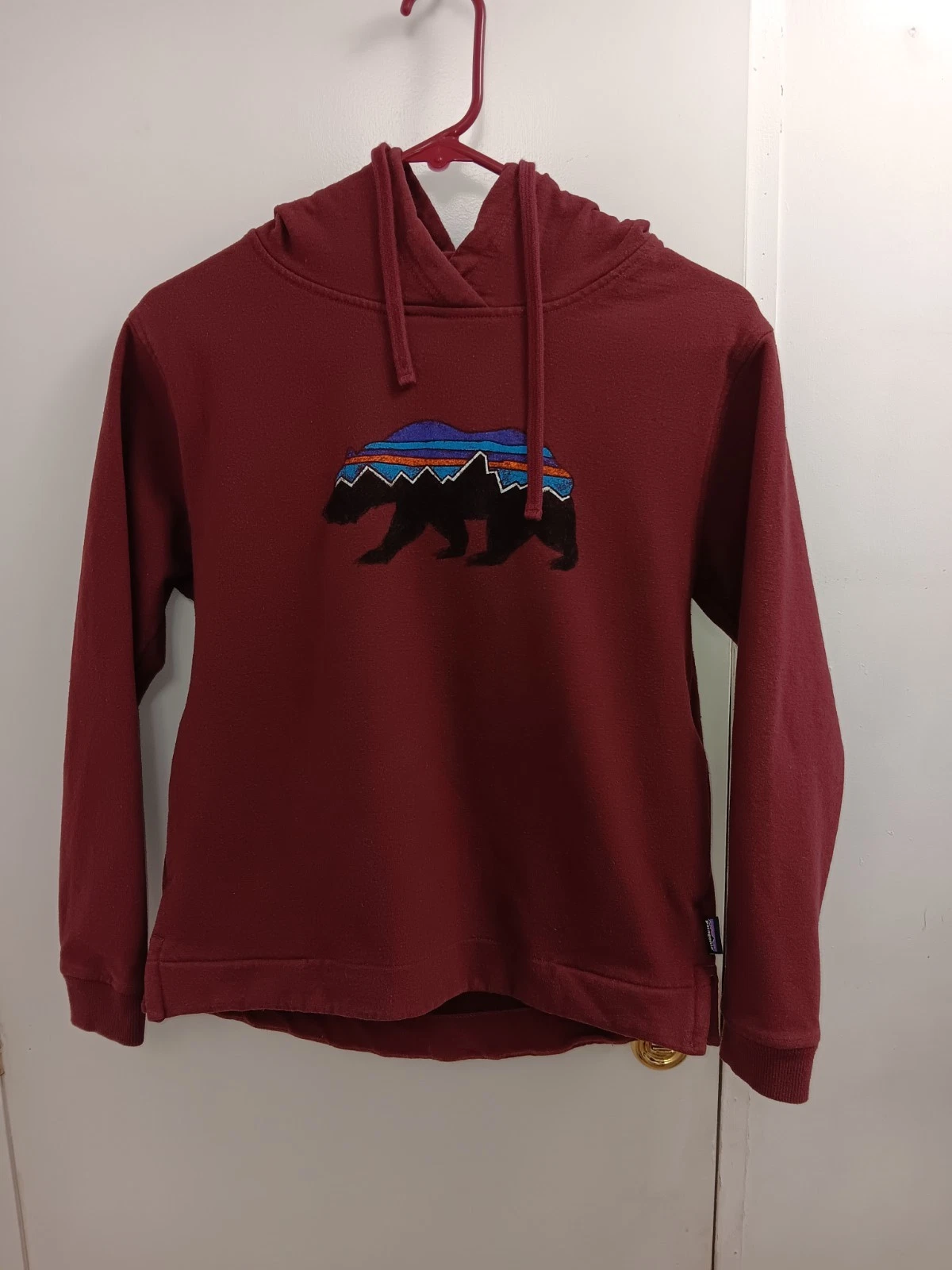 Patagonia Pullover Hoodie Fitz Roy Bear Uprisal Women’s Size XS