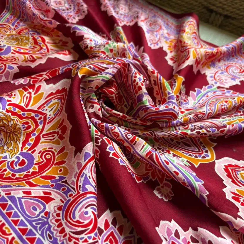 Versace 100% Silk Geometric Pattern Square Scarf … - image 7