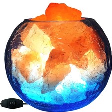 USB Himalayan Salt Lamp, Salt Rock Lamp with Natural Salt Chunks Bring Visual...