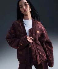 NWT Nike Women's Red Naomi Osaka Oversize Jacquard Jacket Size Small