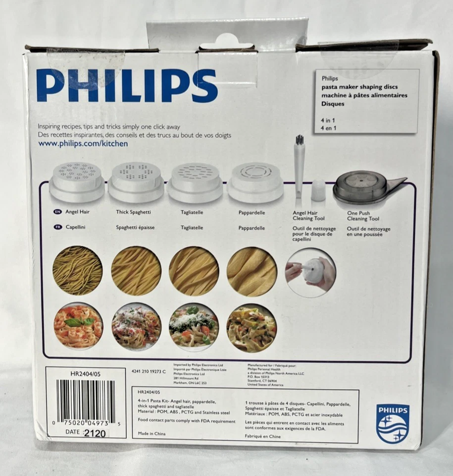 Philips 4-in-1 Kit Shaping Discs For The Philips Pasta Maker New Factory Sealed - Image 2 of 4