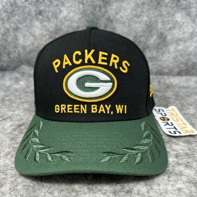 Green Bay Packers Hat Cap Snap Back Black Green NFL Football