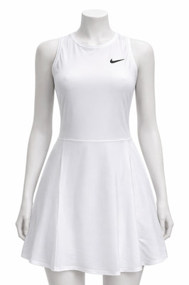 Nike Women's Tennis Dress Dri-FIT ADV White Slim Fit CV4692-100