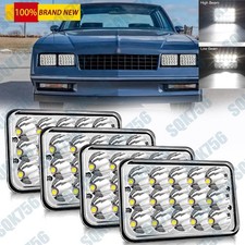 For Chevrolet Monte Carlo 4x6 Led Headlights Black Headlamp Drl Projector Hilo For Chevrolet Monte Carlo 4x6 Led Headlights Black Headlamp Drl Projector Hilo