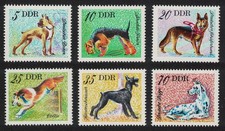 GDR Dogs 6v 1976 MNH SG#E1870-E1875