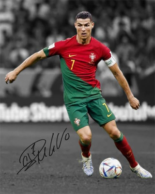 Ikonic Fotohaus Cristiano Ronaldo Soccer Goat Signed Photo