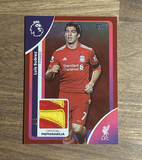 Luis Suarez /5 patch / relic Liverpool Topps premier league 25/26!