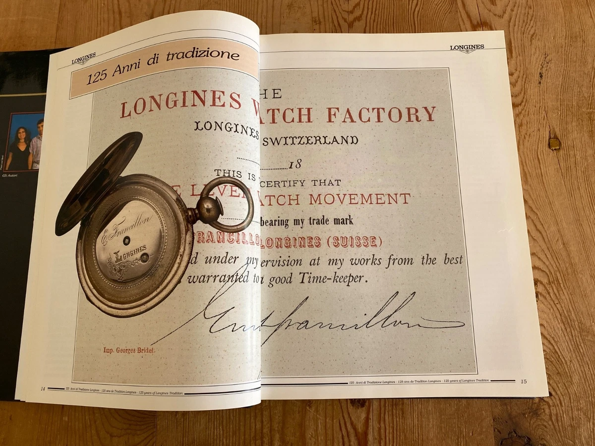 LONGINES Watches book Libro de relojes 1990 - Historia de la marca y sus relojes