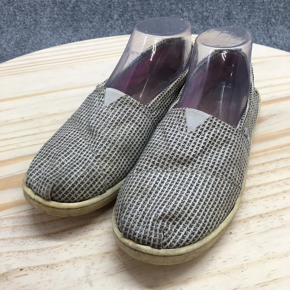 Toms Shoes Youth 5 Alpargata Slip On Multicolor Casual Comfort Low Top Round Toe - Image 4 of 4