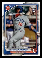 Alexander Canario 2024 Bowman #21 Cubs Rookie