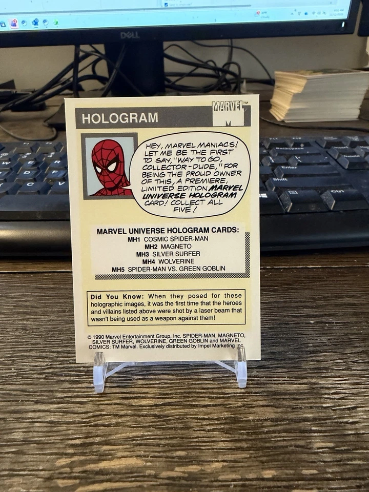 1990 Impel Marvel Universe Silver Surfer Holograms #MH3 - Image 2 of 2