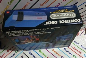 CONSOLE NINTENDO NES CONTROL DECK SUPER MARIO BANK PACK MATTEL RARO COMPLETO