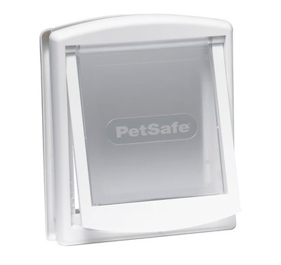 PetSafe Original 2-Wege Haustiertür - Handschloss, robuster Rahmen - Medium, weiß