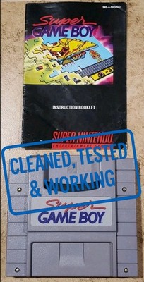 Super Game Boy With Manual SNES Super Nintendo Cleaned & Tested Authentic