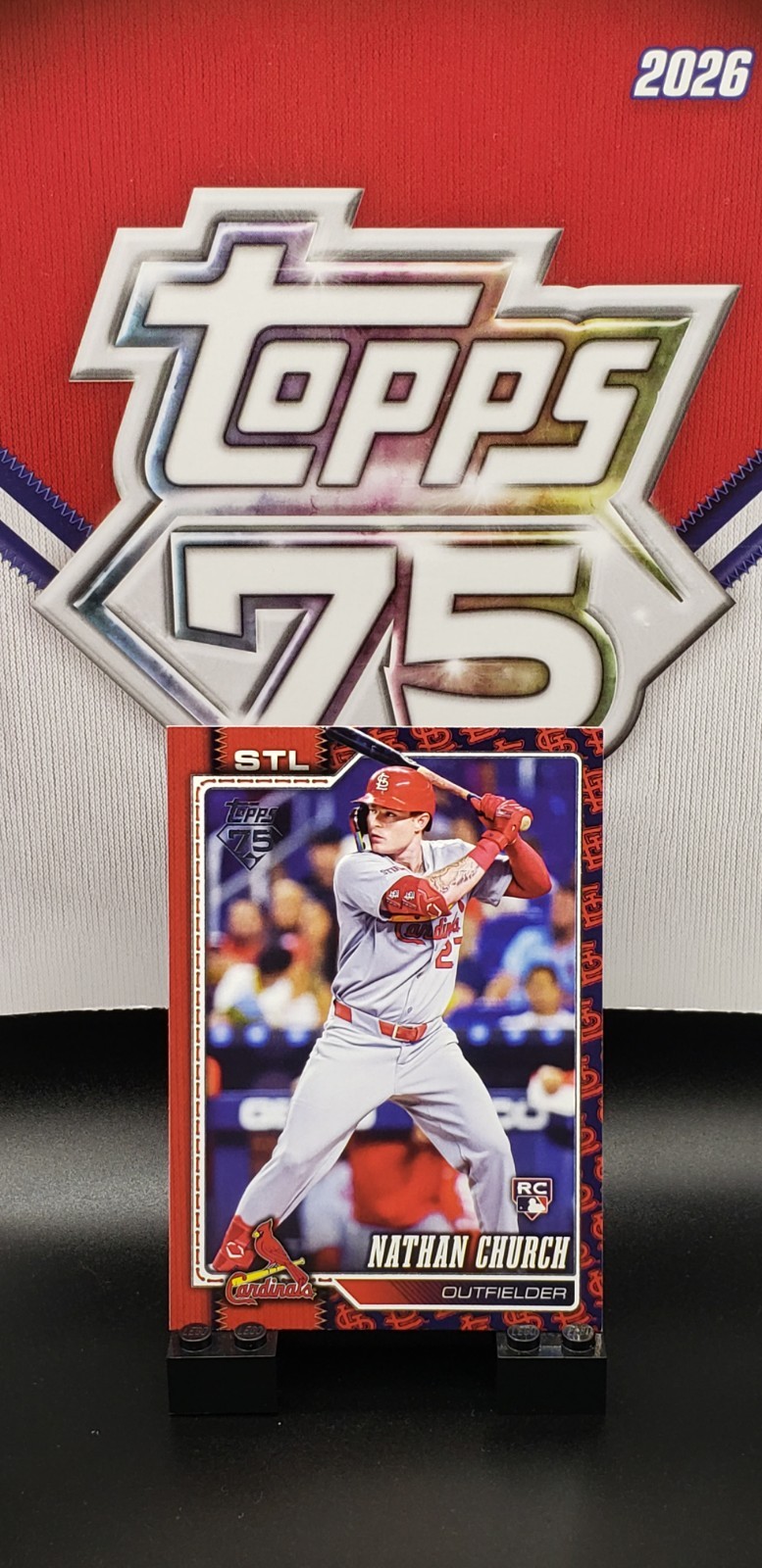 2026 Topps Series 1 Nathan Church RC Team Color Border Variation SP #24