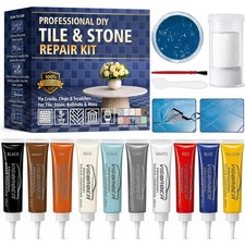 Tile Repair Kit Ceramic Tile Repair kit for Cracks, Chips Scratches on Ba...