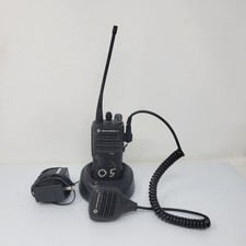 Motorola CP200d 16Ch Two Way Radio AAH01QDC9JA2AN w/ shoulder Mic PMMN4013A
