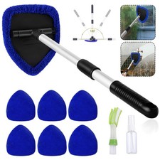 Autoinnenraum Scheibenreiniger Set 9tlg Windschutzscheiben Tool 6 Mikrofaserpads
