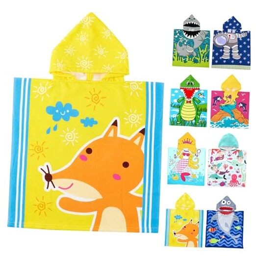 , Microfiber Bath Towels 24x24 Inch Yellow Fox