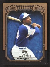 2013 Topps Hank Aaron #TG-22 The Greats Gold /99 Atlanta Braves TV1853