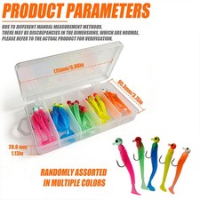 25pcs Fishing Lures Set Soft Worm Bait Lead Head Jig Hooks Carp Fishing Tackle