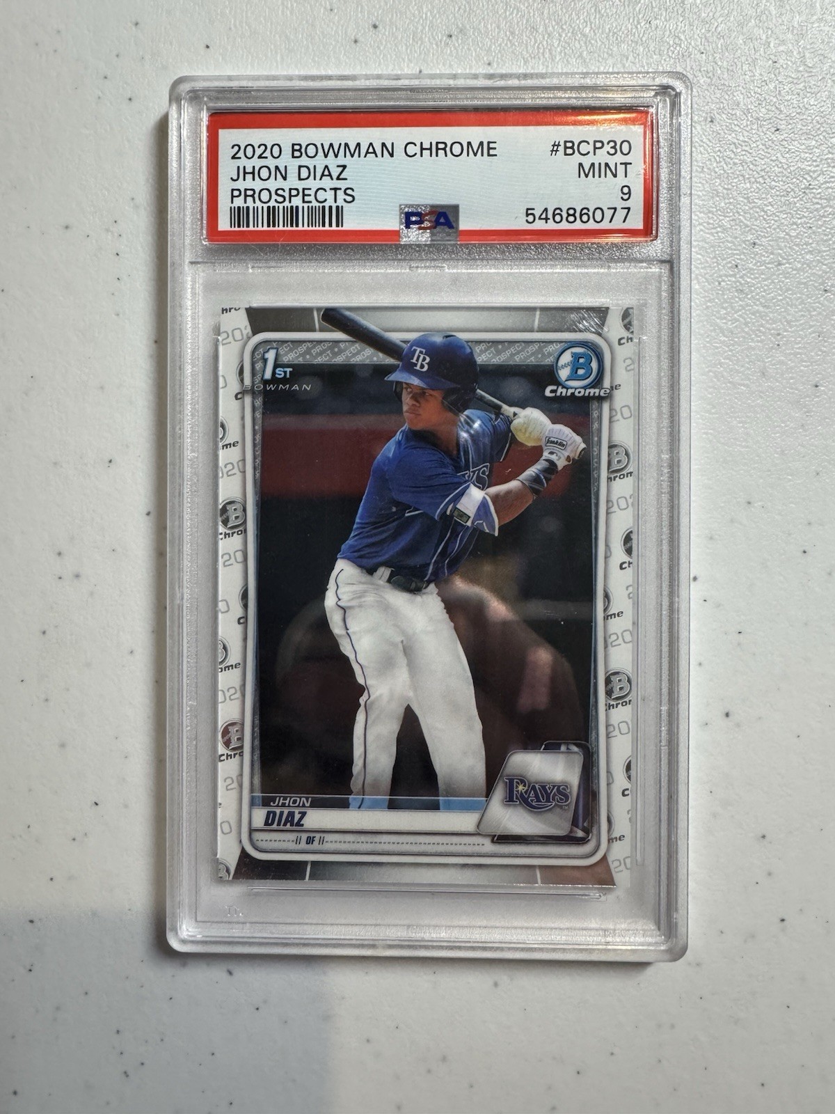 2020 Bowman - Chrome Prospects Jhon Diaz #BCP-30 (RC)