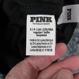 PINK Victoria's Secret Pants Womens Small Black Winter Performance 24x31 NWT