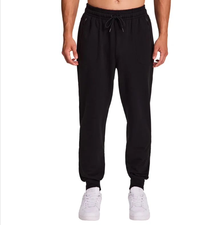Men's Champion Jog Pants with Zippered Side Pockets Black Size 2XL NWT