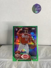 Levi Stoudt-2023 Topps Chrome Update Green Rookie Refractor /99 RC-Reds
