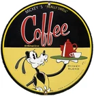VINTAGE DISNEY COFFEE PORCELAIN SIGN GAS STATION OIL TEA MUG STARBUCKS GOOFY