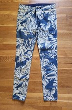 Stella McCartney Printed Slim Jeans, Women's 24 Youth 13-14, Blue, Barely Worn