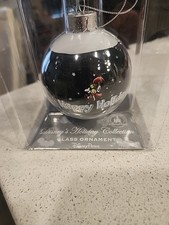 Disney Parks Glass Ornament Holiday Collection Mickey Happy Holidays Christmas