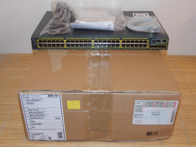 NEU Cisco Catalyst WS-C2960S-48TS-L 48x Gigabit Switch NEW OPEN BOX