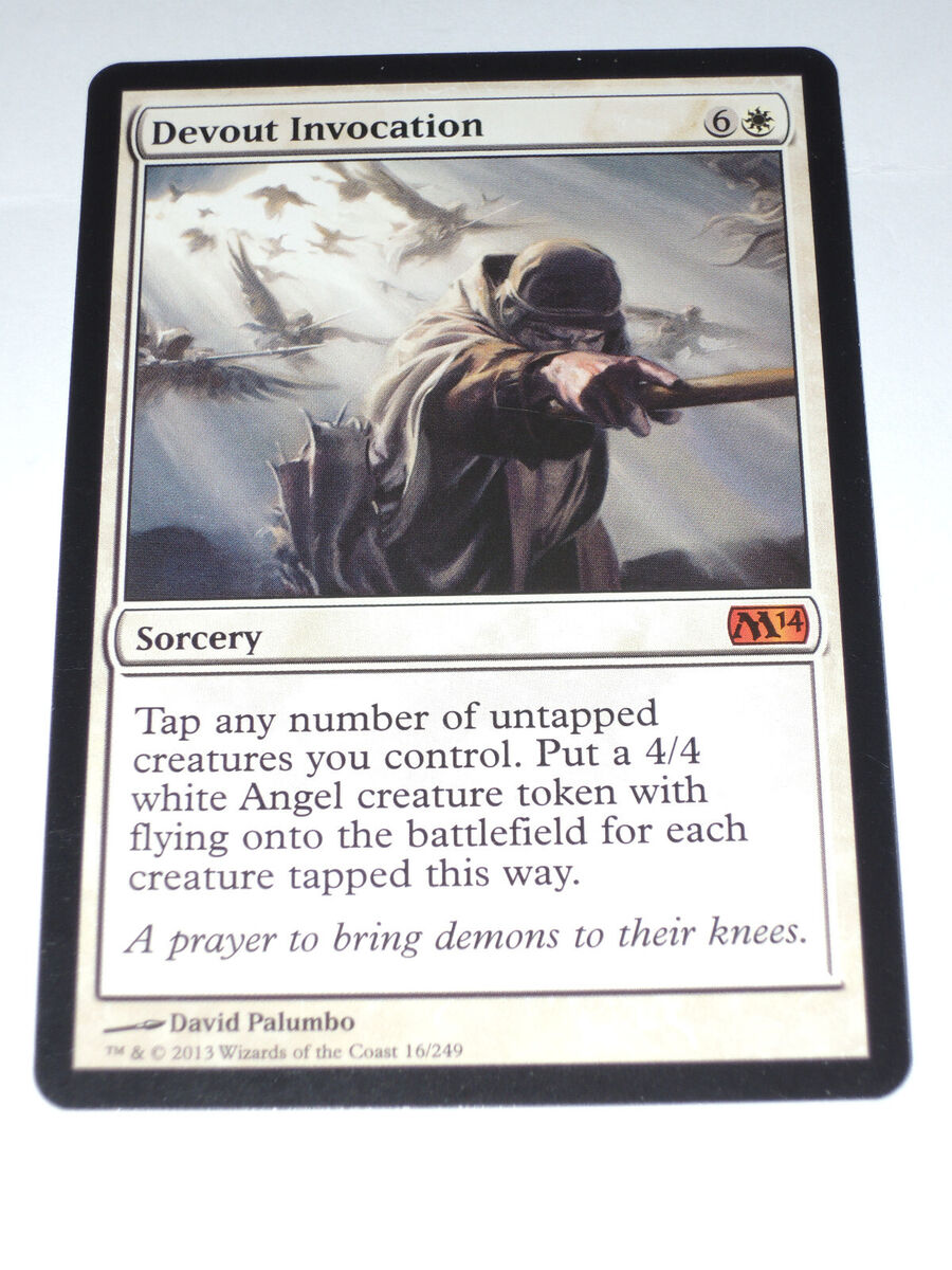 Devout Invocation 1x FOIL MTG M14 2014 Core Set Mythic MINT white Devout Invocation 1x FOIL MTG M14 2014 Core Set Mythic MINT white