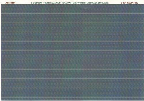 Aviattic 1/72 ATT72014 5 color night lozenge full pattern lower surfaces Aviattic 1/72 ATT72014 5 color night lozenge full pattern lower surfaces