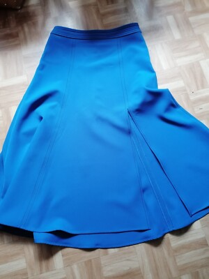 Damen Rock Midirock Schlitz Royal Blau STINE GOYA  Dänisch Designe NP 265  neu