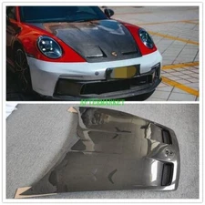 FITS FOR PORSCHE 911 992 CARRERA CARBON FIBER FRONT BONNET HOOD COVER GT3 STYLE