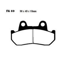 PAIR OF PADS EBC FA069 732.67.88 FOR HONDA 400 CB N 1982-1985