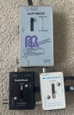 Lot of 3 Atari / Coleco Antenna Switch Box TV Adapter VHF Cable