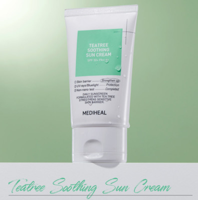 MEDIHEAL Teatree Beruhigende Sonnencreme 1,69oz/50ml LSF50+/PA++++