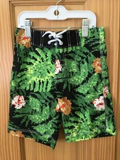 NWT Gymboree Swim trunk Boy shorts Outlet Green Black