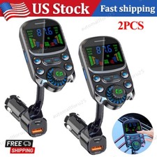 2X Bluetooth Car FM Transmitter MP3 Player Hands free Radio Adapter USB Charger