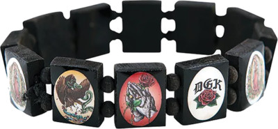 DGK Skateboards Prayer Bracelet - Black