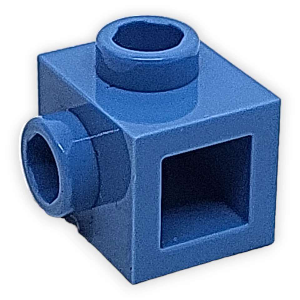 LEGO 26604 Systemstein Blau Medium Blue Konverter 1x1 2 Seiten Noppen Stein NEU - Bild 3 von 3