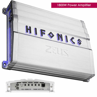 Hifonics Zeus ZG-1800.1D Amplifier + 2x Warzone WZ12D4 12-Inch Sub