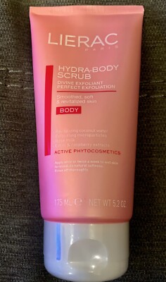 2 Pack Lierac Hydra-Body Scrub Perfect Exfoliation, Body, 5.2 Oz 175 ML NEW