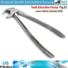 Tooth Extraction Forceps Fig.22 Dental Surgical Upper Molars Jaw Extract Removal